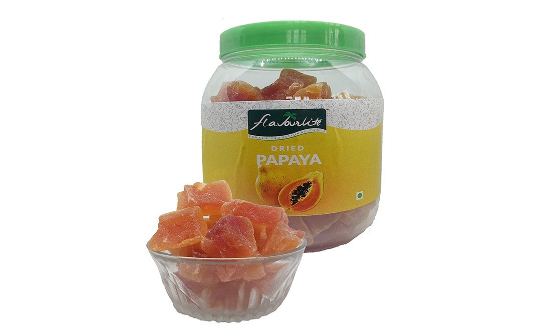 Flavourlite Dried Papaya    Plastic Jar  750 grams